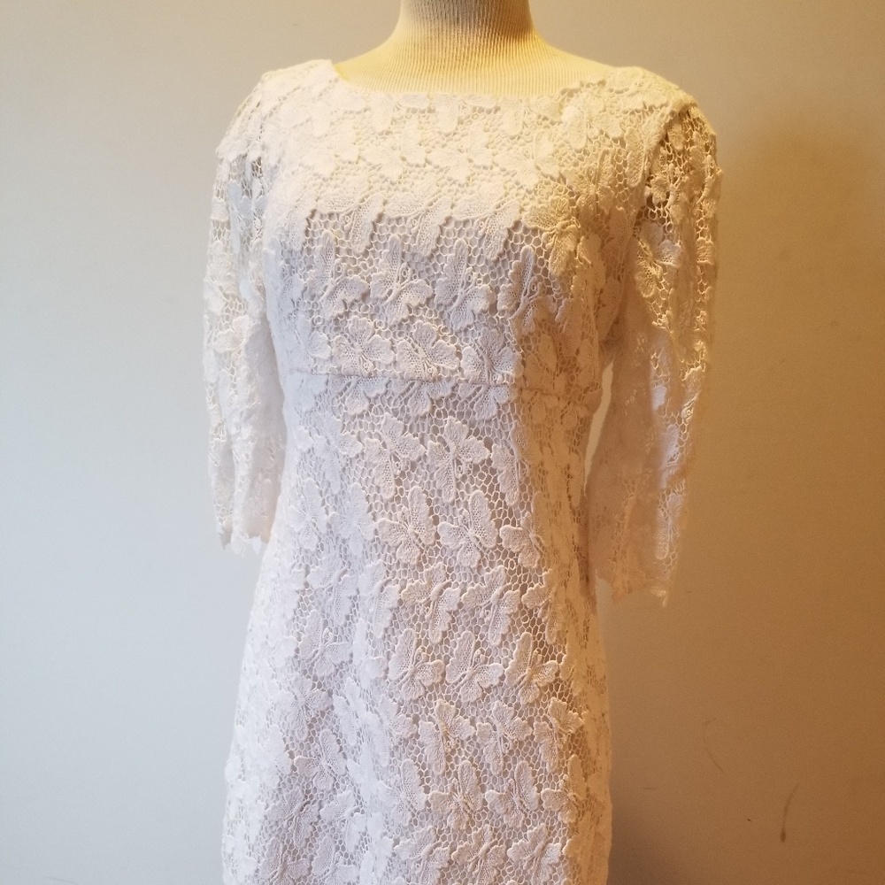 White lace dress